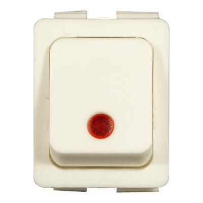 Выключат.клавишный C6053PLNAB красная линза, белый корпус Equation LM/EQBM-2000 купить с доставкой фото1